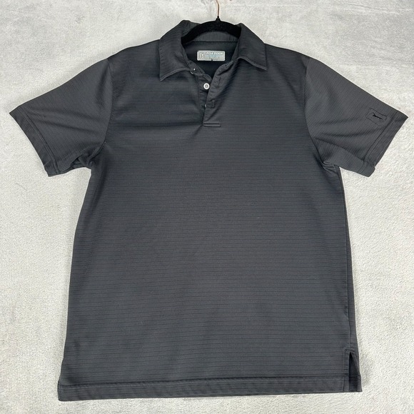 PGA Tour Other - PGA Tour Golf Polo Shirt Mens S Black Fitted‎ Short Sleeve